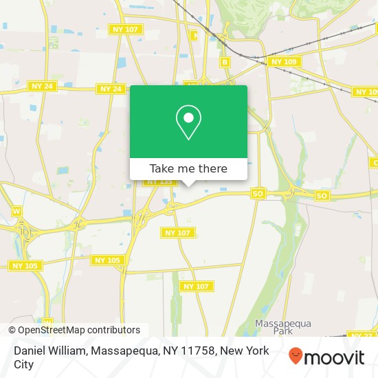 Mapa de Daniel William, Massapequa, NY 11758