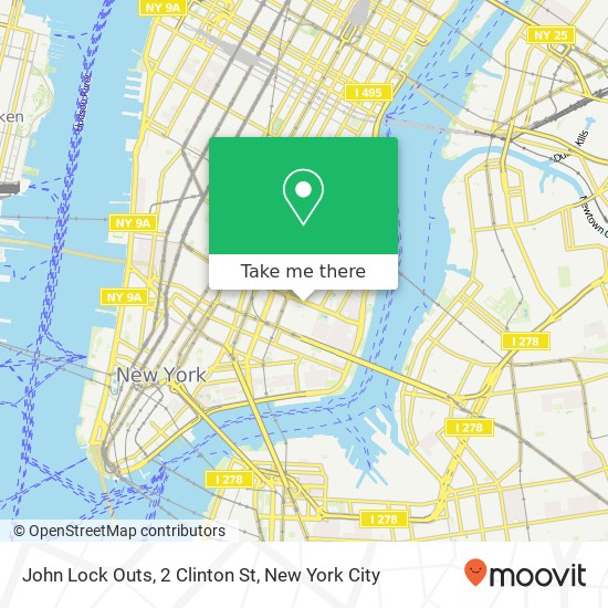 Mapa de John Lock Outs, 2 Clinton St