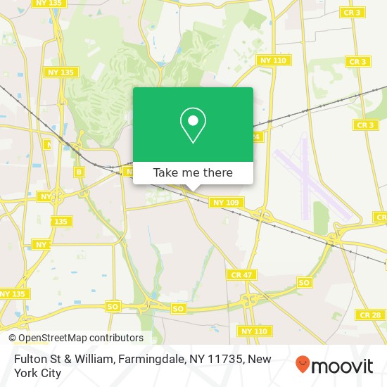 Mapa de Fulton St & William, Farmingdale, NY 11735