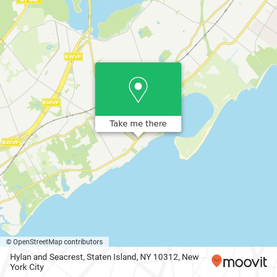 Hylan and Seacrest, Staten Island, NY 10312 map