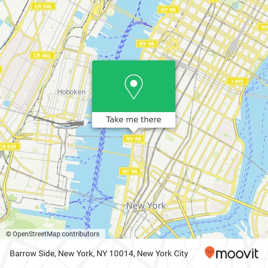 Barrow Side, New York, NY 10014 map