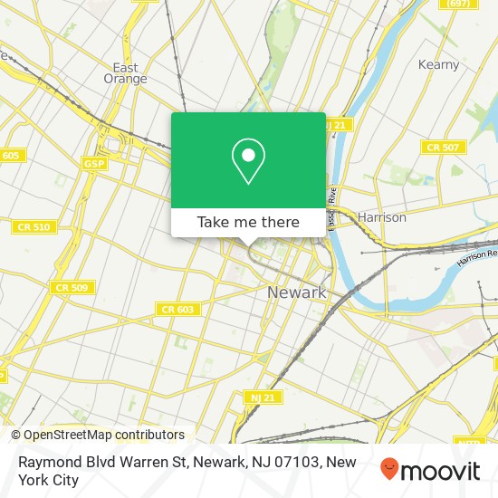 Raymond Blvd Warren St, Newark, NJ 07103 map