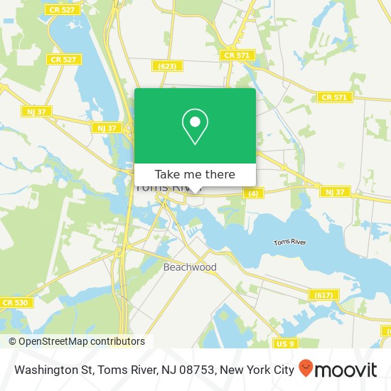 Mapa de Washington St, Toms River, NJ 08753