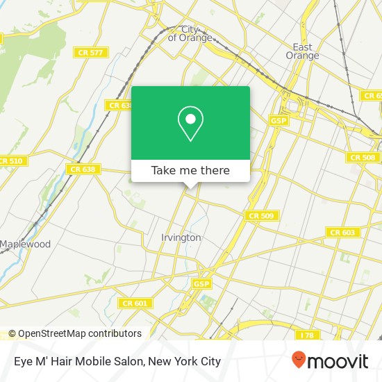 Mapa de Eye M' Hair Mobile Salon