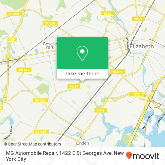 MG Automobile Repair, 1422 E St Georges Ave map