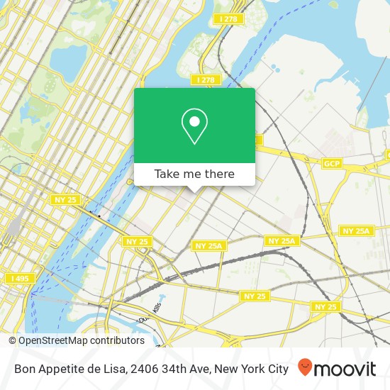 Mapa de Bon Appetite de Lisa, 2406 34th Ave