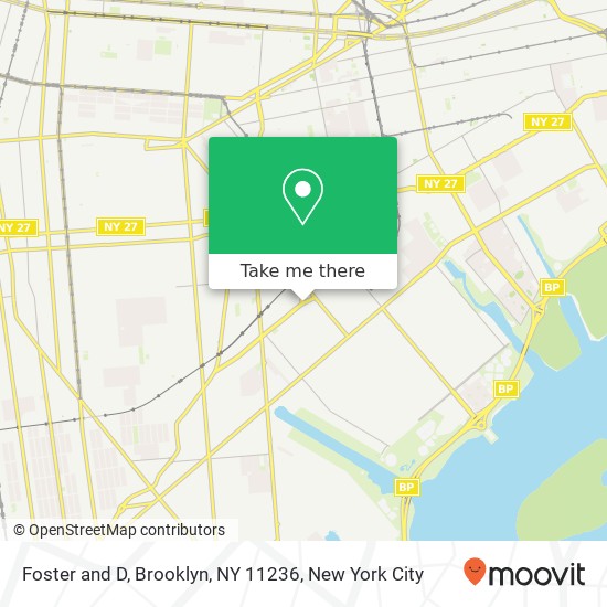 Foster and D, Brooklyn, NY 11236 map