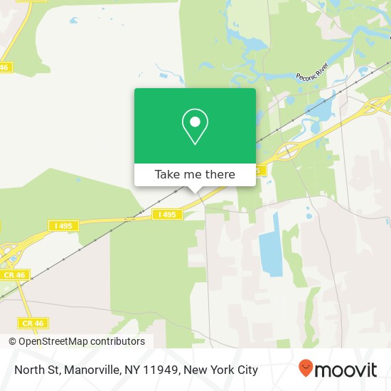 Mapa de North St, Manorville, NY 11949