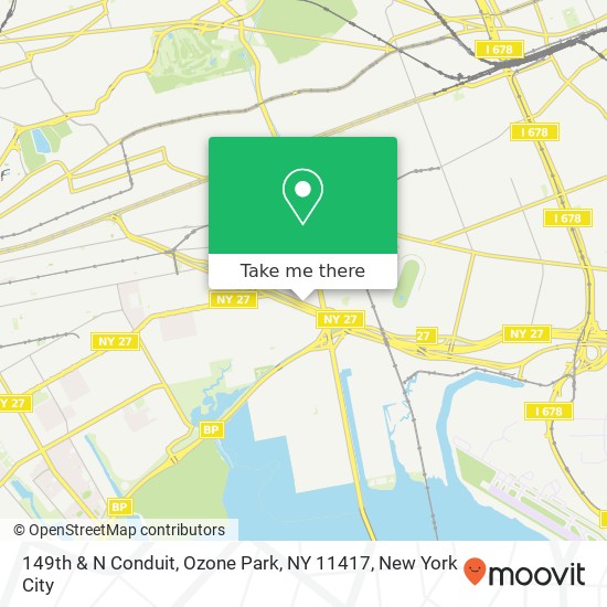 149th & N Conduit, Ozone Park, NY 11417 map