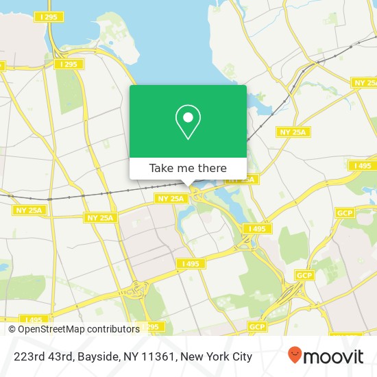 223rd 43rd, Bayside, NY 11361 map