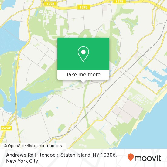 Mapa de Andrews Rd Hitchcock, Staten Island, NY 10306