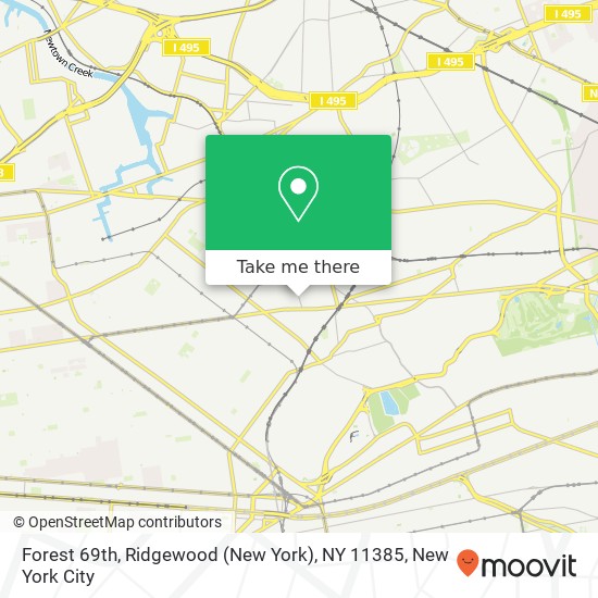 Forest 69th, Ridgewood (New York), NY 11385 map