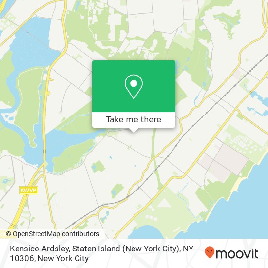 Mapa de Kensico Ardsley, Staten Island (New York City), NY 10306