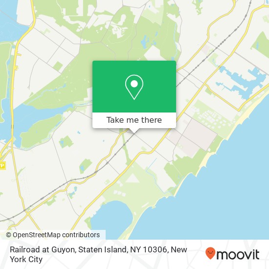 Railroad at Guyon, Staten Island, NY 10306 map