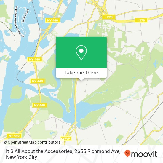 Mapa de It S All About the Accessories, 2655 Richmond Ave
