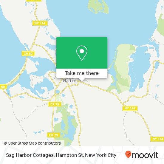 Mapa de Sag Harbor Cottages, Hampton St