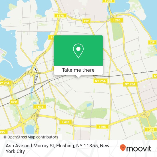 Ash Ave and Murray St, Flushing, NY 11355 map