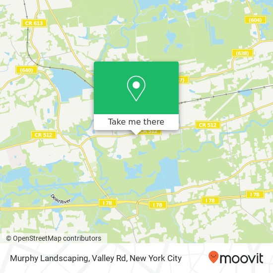 Murphy Landscaping, Valley Rd map