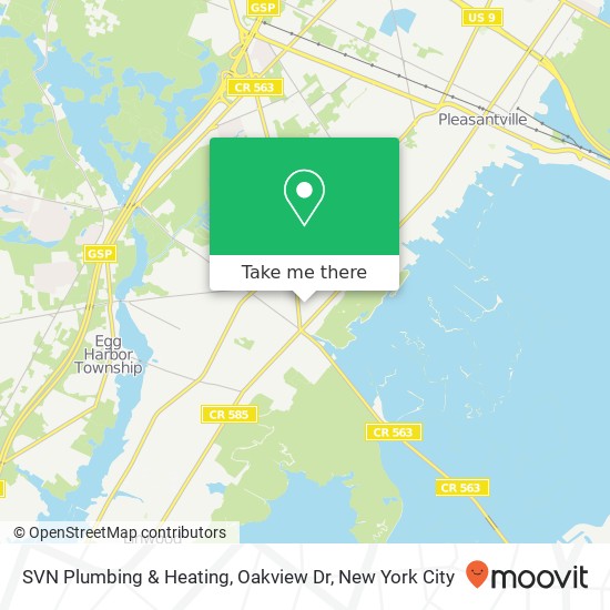 Mapa de SVN Plumbing & Heating, Oakview Dr