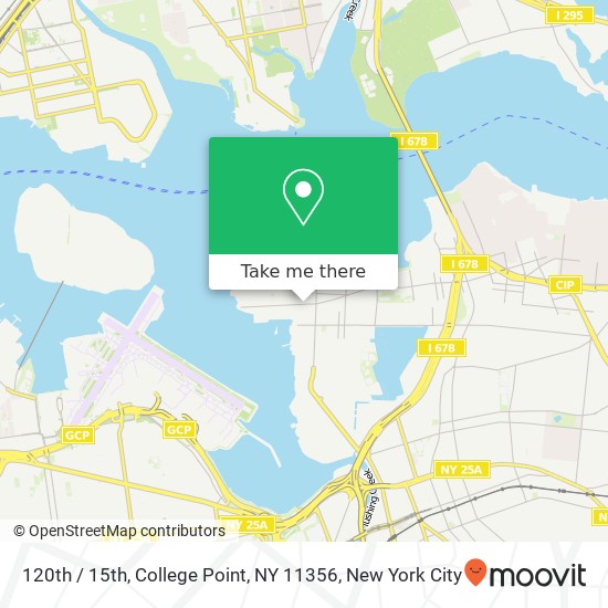 Mapa de 120th / 15th, College Point, NY 11356