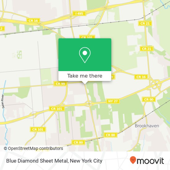 Mapa de Blue Diamond Sheet Metal