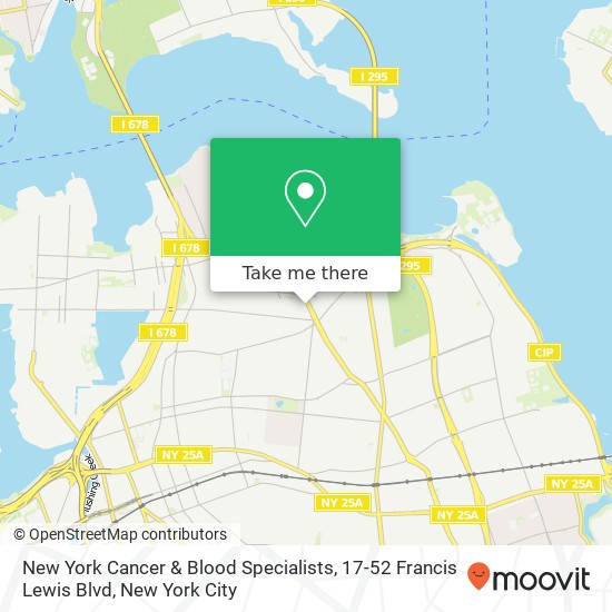New York Cancer & Blood Specialists, 17-52 Francis Lewis Blvd map