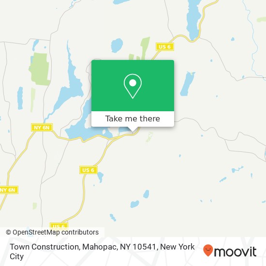 Mapa de Town Construction, Mahopac, NY 10541