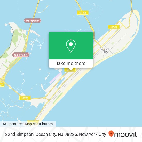 22nd Simpson, Ocean City, NJ 08226 map