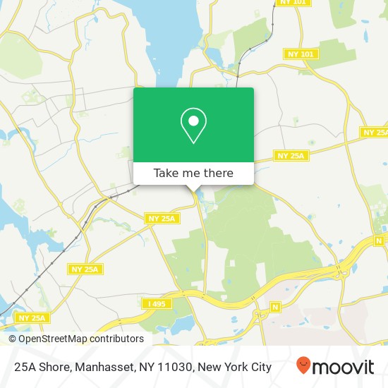 Mapa de 25A Shore, Manhasset, NY 11030