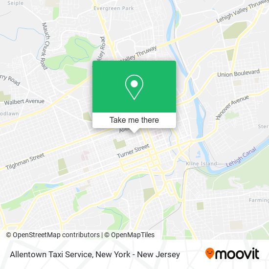 Allentown Taxi Service map