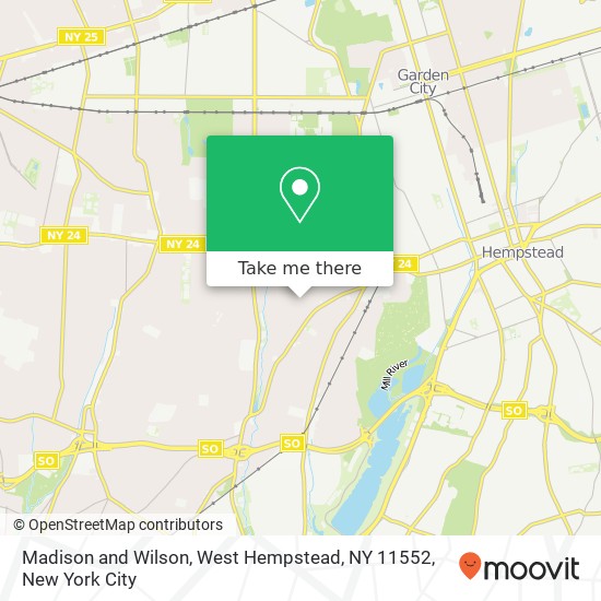 Mapa de Madison and Wilson, West Hempstead, NY 11552