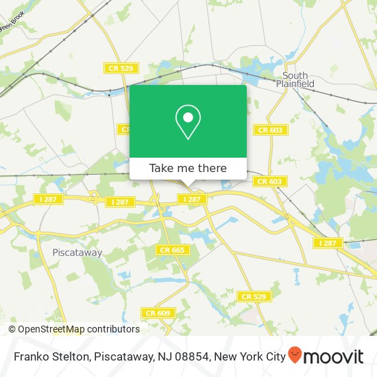 Mapa de Franko Stelton, Piscataway, NJ 08854