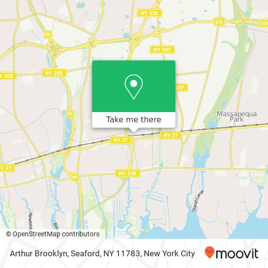 Arthur Brooklyn, Seaford, NY 11783 map