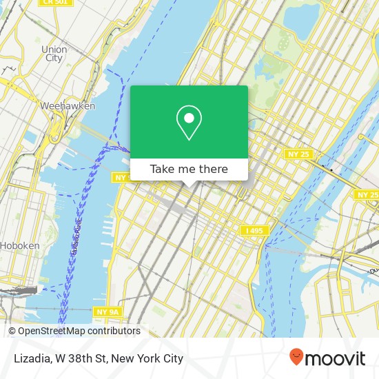 Lizadia, W 38th St map