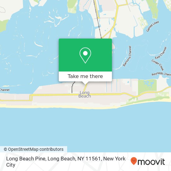 Mapa de Long Beach Pine, Long Beach, NY 11561