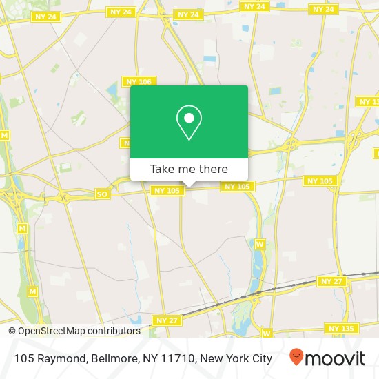 105 Raymond, Bellmore, NY 11710 map