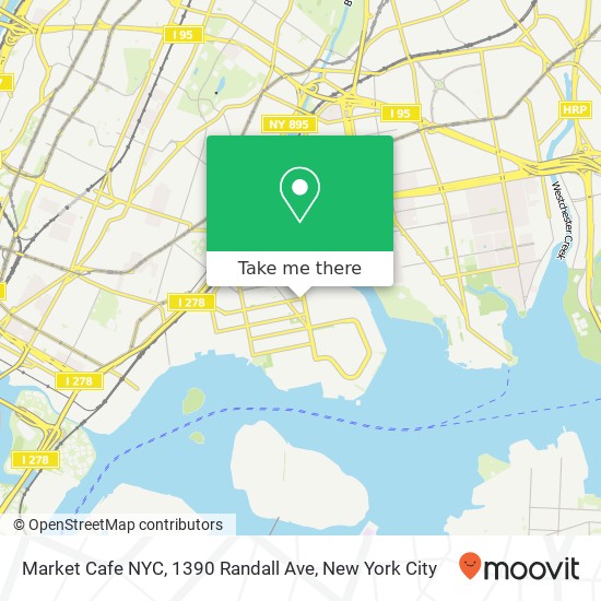 Market Cafe NYC, 1390 Randall Ave map