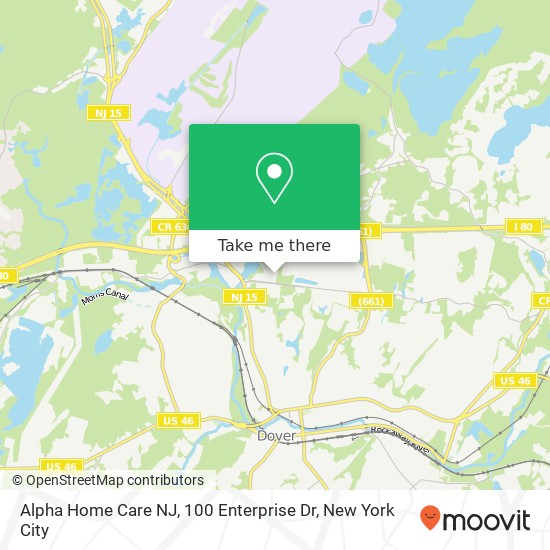 Alpha Home Care NJ, 100 Enterprise Dr map