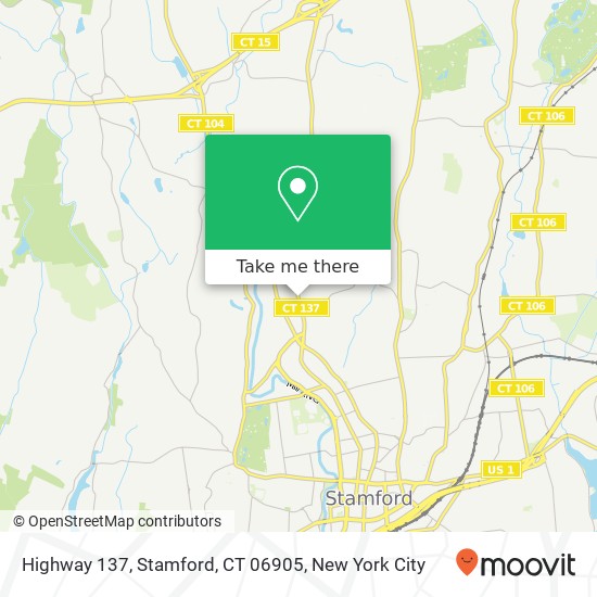 Highway 137, Stamford, CT 06905 map