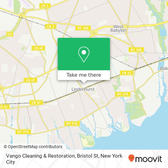 Mapa de Vango Cleaning & Restoration, Bristol St