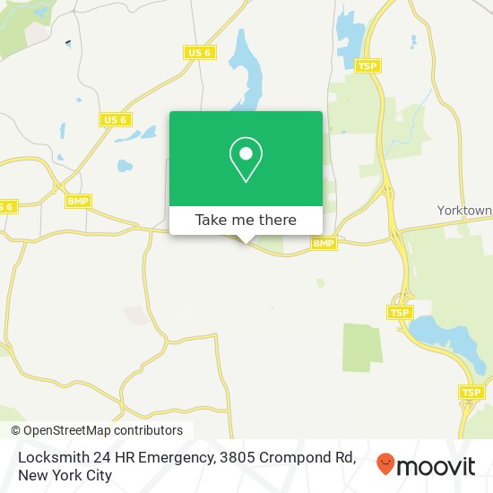 Mapa de Locksmith 24 HR Emergency, 3805 Crompond Rd