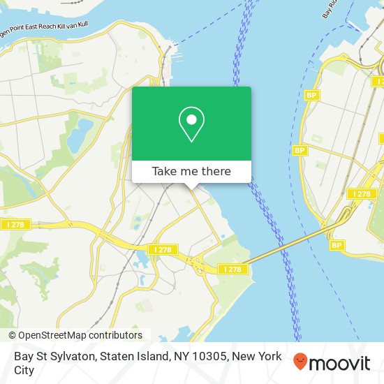 Mapa de Bay St Sylvaton, Staten Island, NY 10305