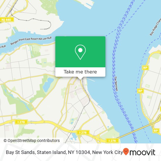Mapa de Bay St Sands, Staten Island, NY 10304