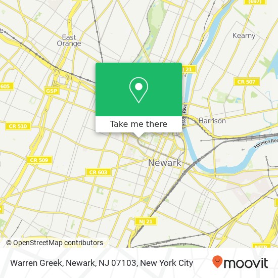Warren Greek, Newark, NJ 07103 map