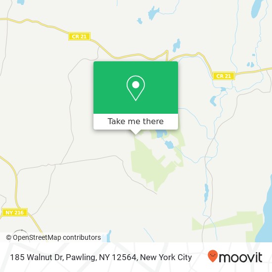 Mapa de 185 Walnut Dr, Pawling, NY 12564