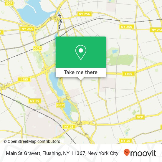 Main St Gravett, Flushing, NY 11367 map