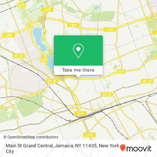 Mapa de Main St Grand Central, Jamaica, NY 11435