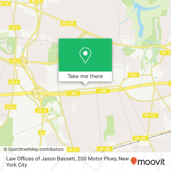 Law Offices of Jason Bassett, 200 Motor Pkwy map