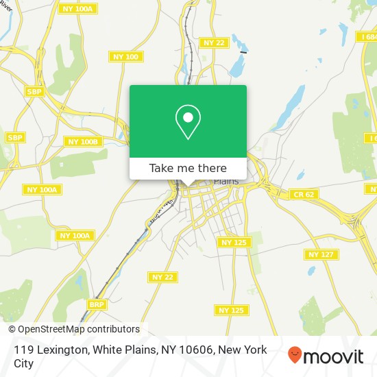 Mapa de 119 Lexington, White Plains, NY 10606