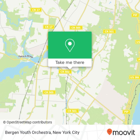 Bergen Youth Orchestra map